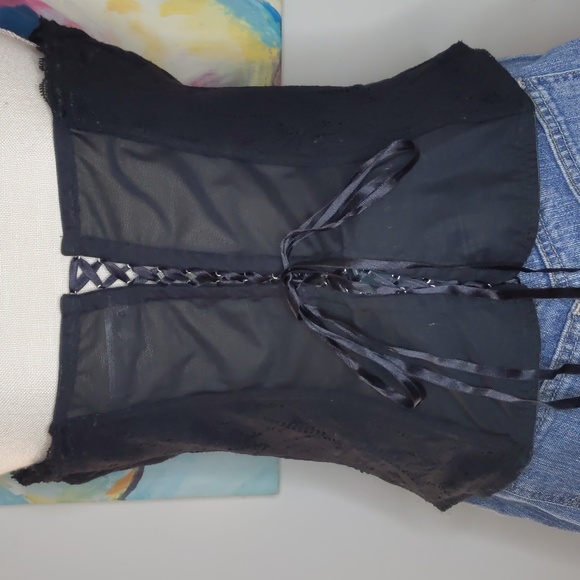 Cacique Jeweled Corset Top - Picture 5 of 5